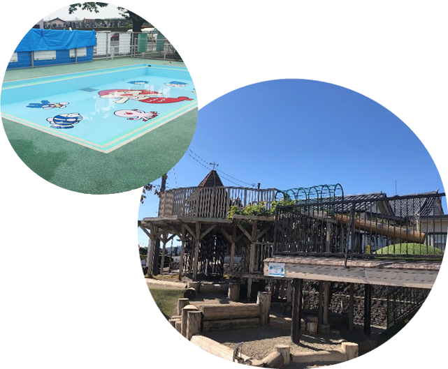 園舎・園庭プール